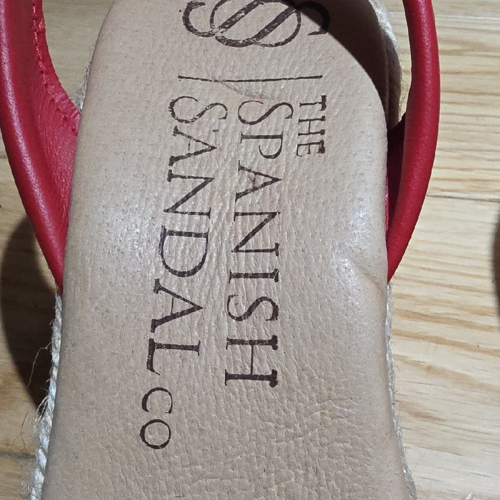 SPANISH SANDAL CO Red Women's Shoes - Picture 2 of 7